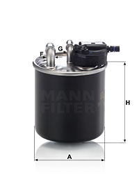 Filtre à carburant MANN-FILTER WK 820/15