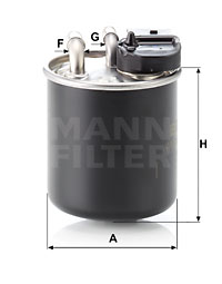 Filtre à carburant MANN-FILTER WK 820/16