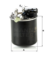 Filtre à carburant MANN-FILTER WK 820/17