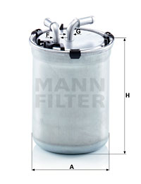 Filtre à carburant MANN-FILTER WK 823/2