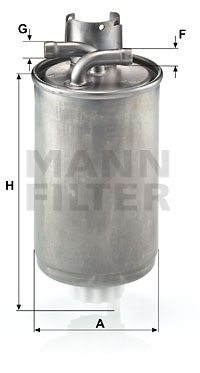 Filtre à carburant MANN-FILTER WK 829