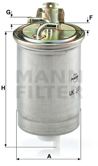 Filtre à carburant MANN-FILTER WK 841