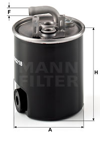 Filtre à carburant MANN-FILTER WK 842/18