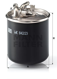 Filtre à carburant MANN-FILTER WK 842/23 x