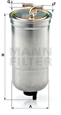 Filtre à carburant MANN-FILTER WK 853/16