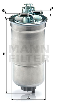 Filtre à carburant MANN-FILTER WK 853/3 x
