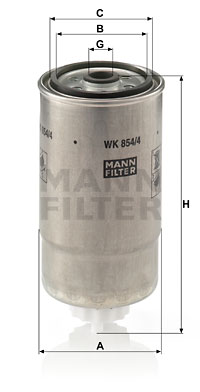 Filtre à carburant MANN-FILTER WK 854/4