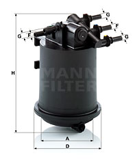 Filtre à carburant MANN-FILTER WK 939/1