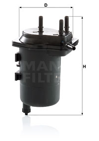 Filtre à carburant MANN-FILTER WK 939/5