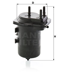 Filtre à carburant MANN-FILTER WK 939/6