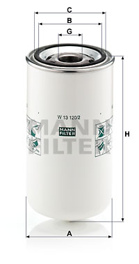 Filtre à huile MANN-FILTER W 13 120/2