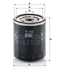 Filtre à huile MANN-FILTER W 7052