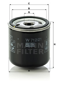 Filtre à huile MANN-FILTER W 712/21