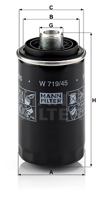 Filtre à huile MANN-FILTER W 719/45