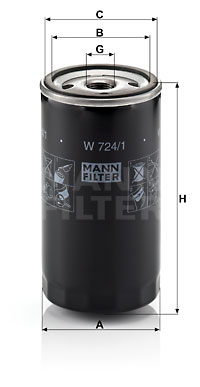 Filtre à huile MANN-FILTER W 724/1
