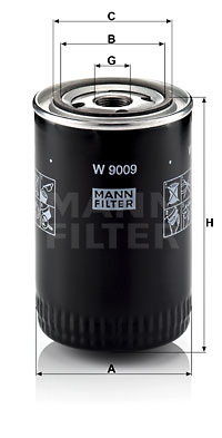 Filtre à huile MANN-FILTER W 9009