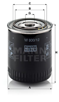 Filtre à huile MANN-FILTER W 930/12