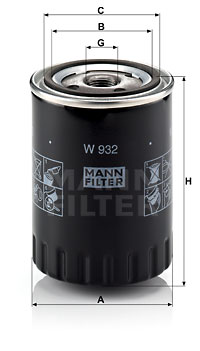 Clé filtre a huile RENAULT 1.5. 1.9 et 2.2 DCI cartouche diamètre 96.4 mm 6  pans