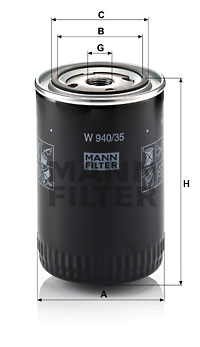 Filtre à huile MANN-FILTER W 940/35