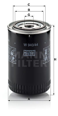 Filtre à huile MANN-FILTER W 940/44