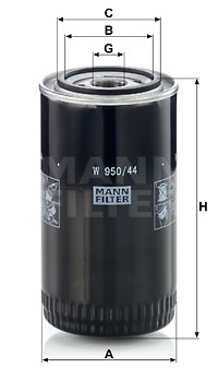 Filtre à huile MANN-FILTER W 950/44