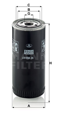 Filtre à huile MANN-FILTER W 962/27
