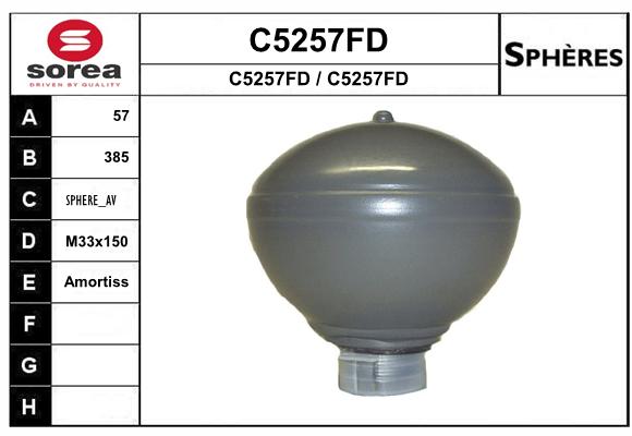 Lot de 2 sphères de suspension SNRA C5257FD