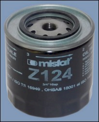 Filtre à huile MISFAT Z124
