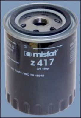 Filtre à huile MISFAT Z417
