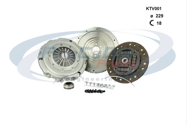 Kit embrayage et volant moteur PROCODIS FRANCE KTV001