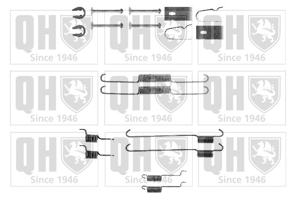 Kit d'accessoires de mâchoire de frein QUINTON HAZELL BFK454