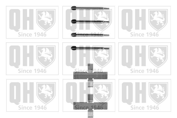 Kit de montage Jeu de 4 plaquettes de frein QUINTON HAZELL BFK600
