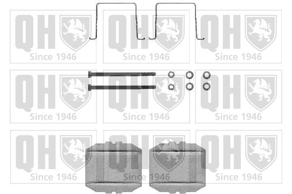 Kit de montage Jeu de 4 plaquettes de frein QUINTON HAZELL BFK617