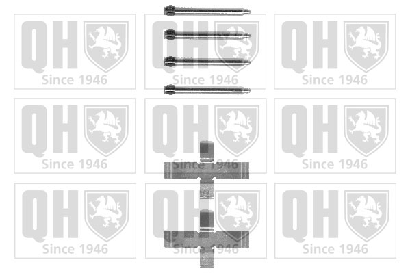 Kit de montage Jeu de 4 plaquettes de frein QUINTON HAZELL BFK654