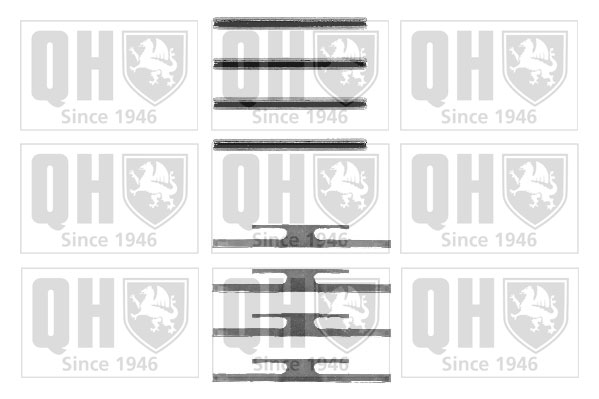 Kit de montage Jeu de 4 plaquettes de frein QUINTON HAZELL BFK660