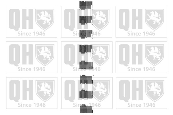 Kit de montage Jeu de 4 plaquettes de frein QUINTON HAZELL BFK688