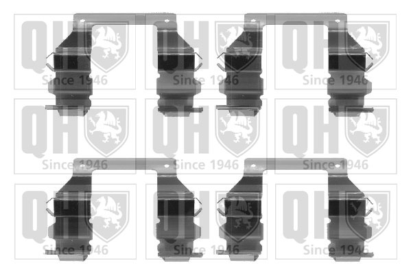 Kit de montage Jeu de 4 plaquettes de frein QUINTON HAZELL BFK716