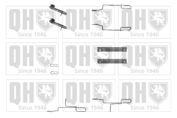 Kit de montage Jeu de 4 plaquettes de frein QUINTON HAZELL BFK749