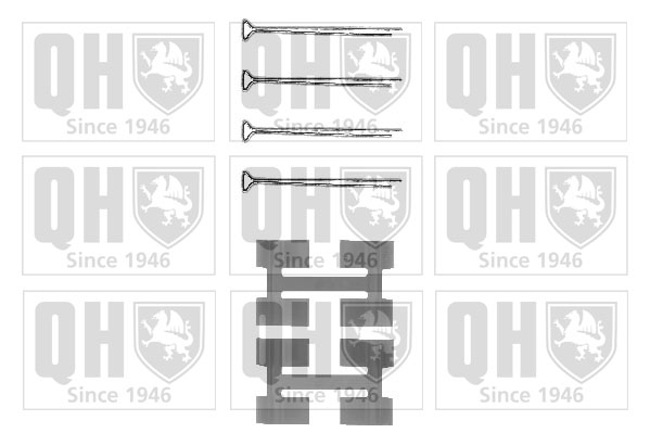 Kit de montage Jeu de 4 plaquettes de frein QUINTON HAZELL BFK760