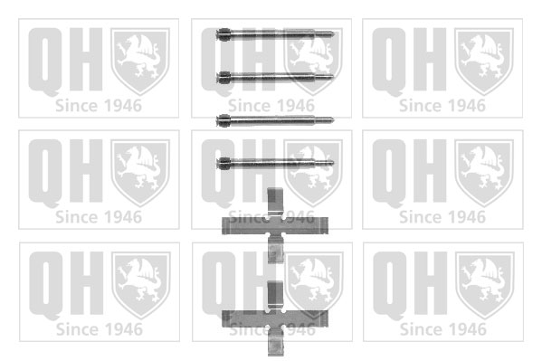 Kit de montage Jeu de 4 plaquettes de frein QUINTON HAZELL BFK805