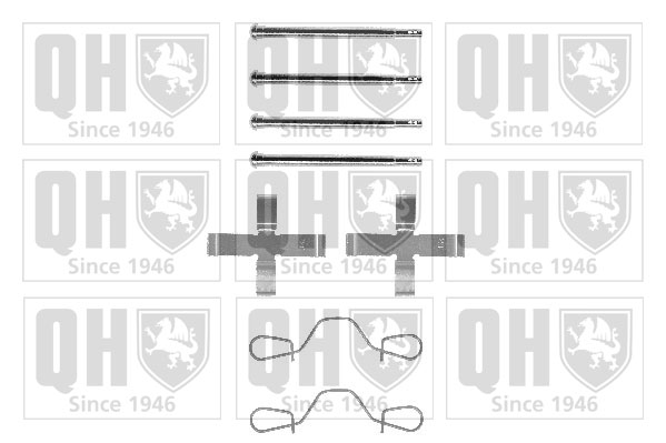 Kit de montage Jeu de 4 plaquettes de frein QUINTON HAZELL BFK825