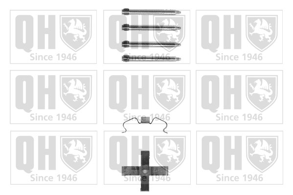 Kit de montage Jeu de 4 plaquettes de frein QUINTON HAZELL BFK840