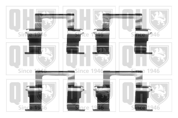 Kit de montage Jeu de 4 plaquettes de frein QUINTON HAZELL BFK864