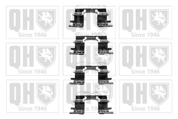 Kit de montage Jeu de 4 plaquettes de frein QUINTON HAZELL BFK888