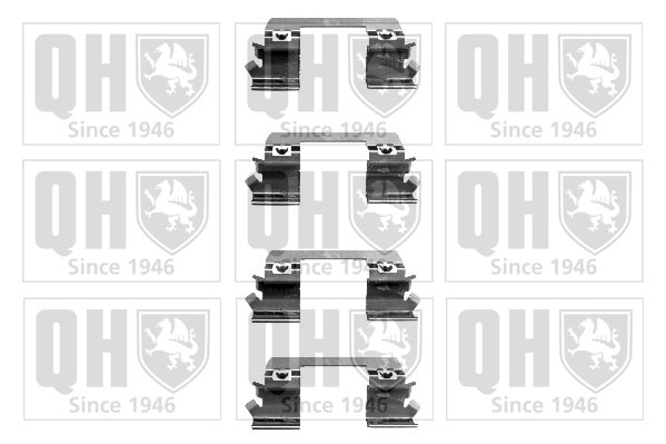 Kit de montage Jeu de 4 plaquettes de frein QUINTON HAZELL BFK891