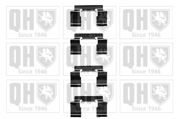 Kit de montage Jeu de 4 plaquettes de frein QUINTON HAZELL BFK892