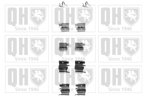 Kit de montage Jeu de 4 plaquettes de frein QUINTON HAZELL BFK895