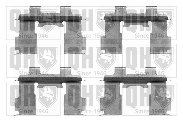 Kit de montage Jeu de 4 plaquettes de frein QUINTON HAZELL BFK935