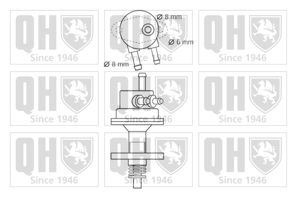 Pompe à carburant QUINTON HAZELL QFP283