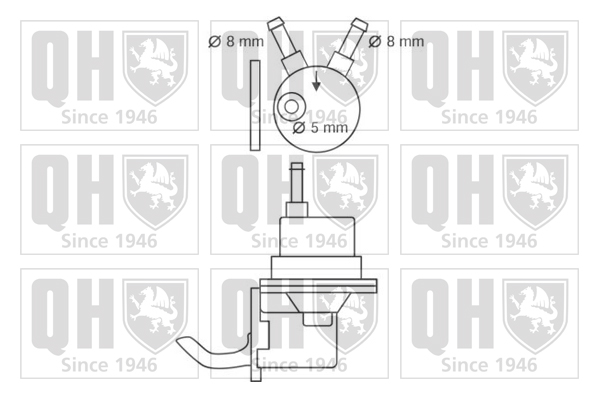Pompe à carburant QUINTON HAZELL QFP56